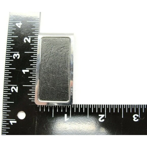 Money Clip Stainless Steel Leather Credit Card Cash ID Holder - Picture 4 of 5